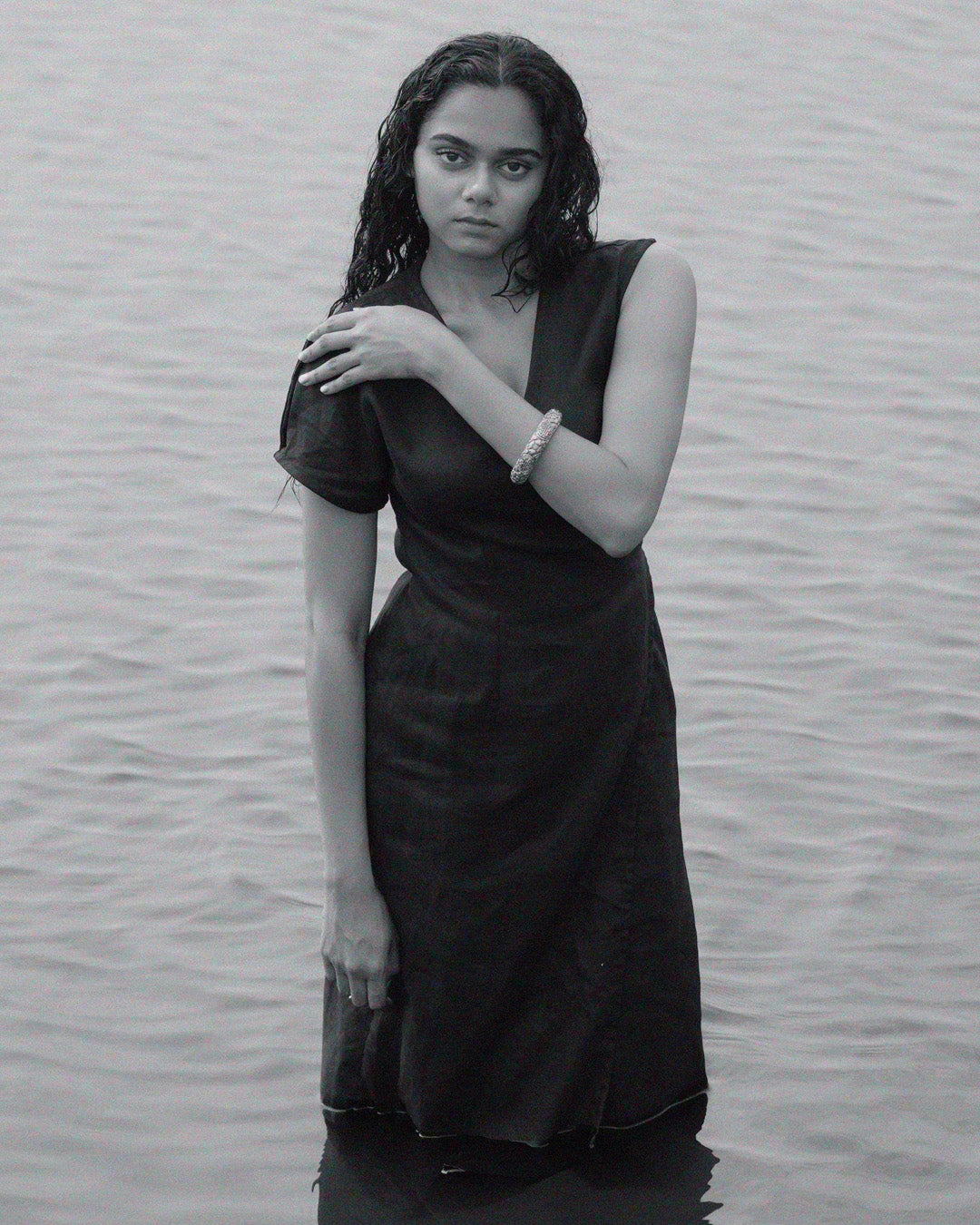 Shi Shi Dress, in Black