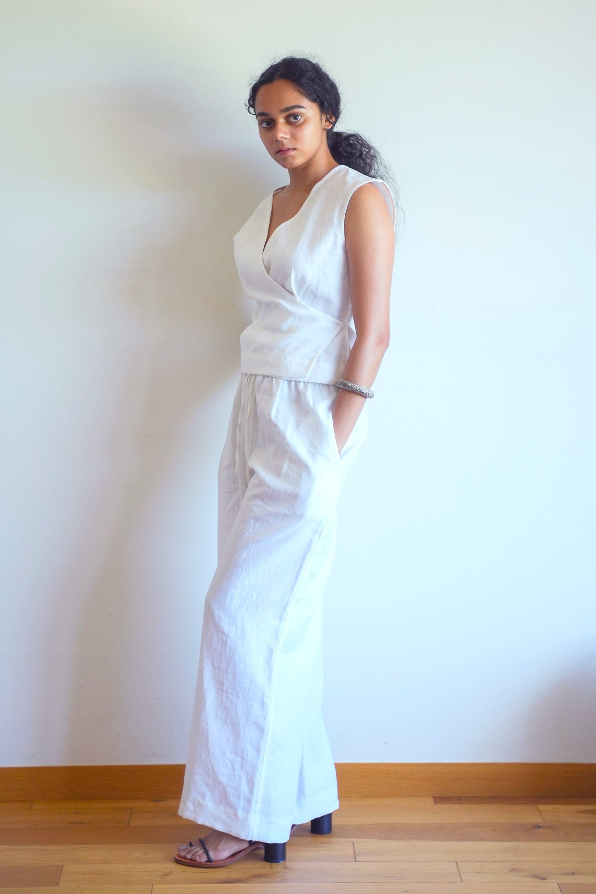 Sabi Pants, in White